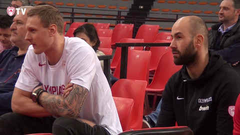 Η παρακάμερα της νίκης του Ολυμπιακού επί του Ρεθύμνου (video)